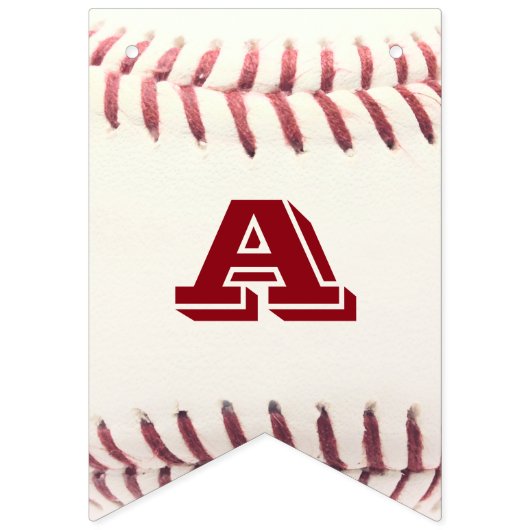 Baseball Rode Aangepaste Banner (Derde vlag)