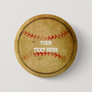 BASEBALL-ronde Birthday Party Pin BUTTON