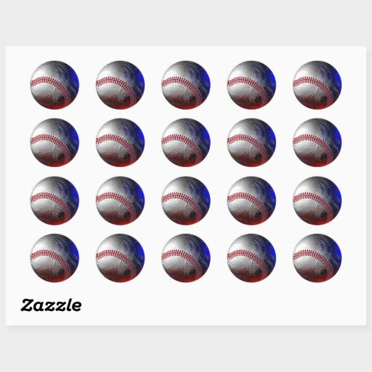 BASEBALL RONDE STICKER (Vel)