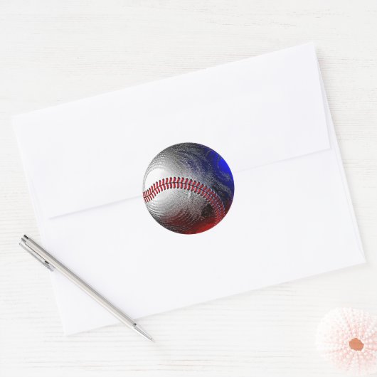 BASEBALL RONDE STICKER (Envelop)