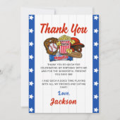 Baseball Rookie Boys Verjaardag Bedankt Card Kaart (Voorkant)