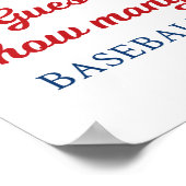 Baseball Rookie handtekening Verjaardagsteken Poster (Hoek)