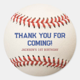 Baseball Rookie of the Year Birthday Boy Ronde Sticker