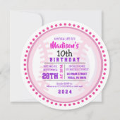 BASEBALL ROUND Birthday Party Invitation Kaart (Voorkant)