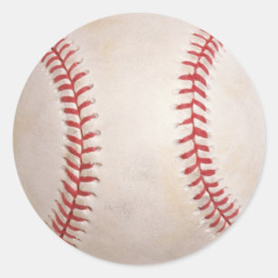 Baseball Round Sticker
