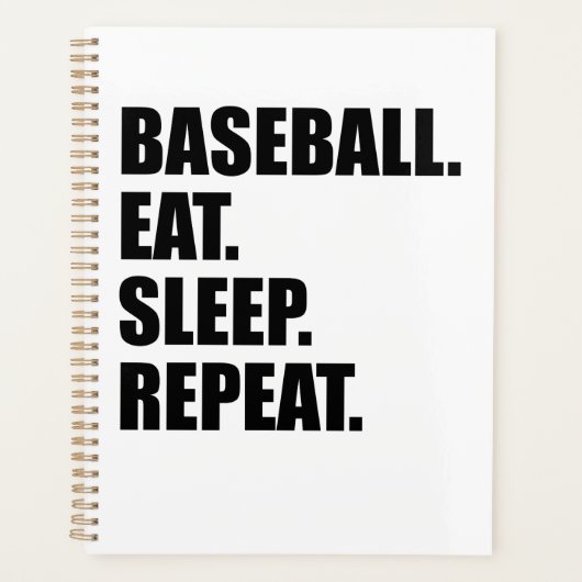 Baseball routine planner (Voorkant)