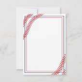 Baseball RSVP-kaart RSVP Kaartje (Achterkant)