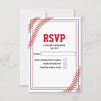 Baseball RSVP-kaart