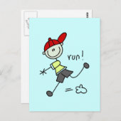 Baseball Run - Tshirts en cadeaus Briefkaart (Voorkant / Achterkant)