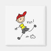 Baseball Run - Tshirts en cadeaus Magneet (Voorkant)