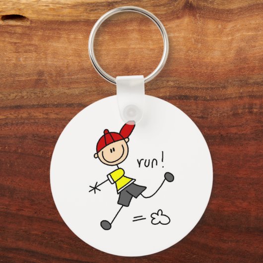 Baseball Run - Tshirts en cadeaus Sleutelhanger (Voorkant)