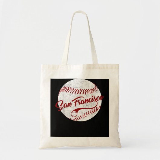 Baseball San Francisco  Giant Ball, Nationa Tote Bag (Voorkant)