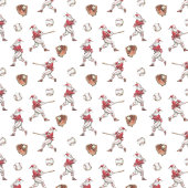 Baseball Santa Christmas Cadeaupapier