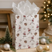 Baseball Santa Christmas Medium Cadeauzakje