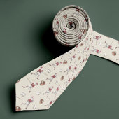 Baseball Santa Christmas Necktie with Monogram Stropdas
