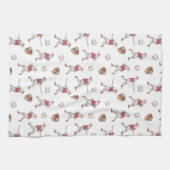 Baseball Santa Christmas Theedoek (Horizontaal)