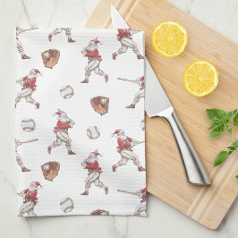 Baseball Santa Christmas Theedoek