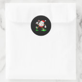Baseball Santa Hat Christmas Ice Cream Drip Candy Ronde Sticker (Tas)