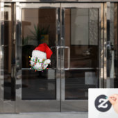 Baseball Santa Hoed Venster Cling Raamsticker (Kantoordeur)