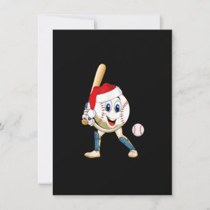 Baseball Santa Kerstmis Funny Santa Plays Baseb Kaart