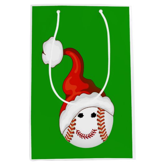 Baseball Santa Medium Cadeauzakje (Voorkant)