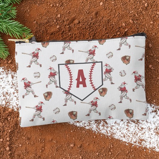 Baseball Santa Monogram Christmas Etui