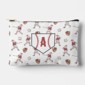 Baseball Santa Monogram Christmas Etui (Voorkant)