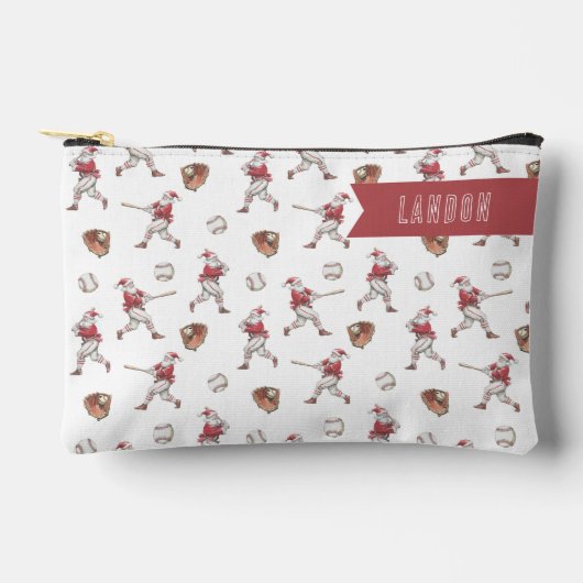 Baseball Santa Personalized Christmas Etui (Voorkant)