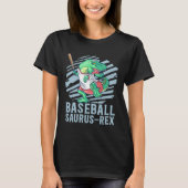 Baseball Saurus Rex for Kids Future Baseball Playe T-shirt (Voorkant)