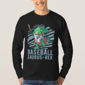 Baseball Saurus Rex for Kids Future Baseball Playe T-shirt (Voorkant)
