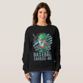 Baseball Saurus Rex voor Kinderen Toekomstige Honk Trui (Voorkant volledig)