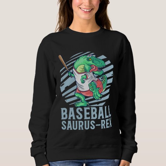 Baseball Saurus Rex voor Kinderen Toekomstige Honk Trui (Voorkant)