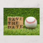 Baseball Save the Date for Party Briefkaart (Voorkant)