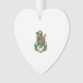 Baseball Schildpad Vintage Gravure Grafisch Ontwer Ornament (voorkant)