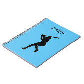 BASEBALL SCHOOL NOTITIEBOEK MET DE NAAM VAN DE DOU (Linkerzijde)