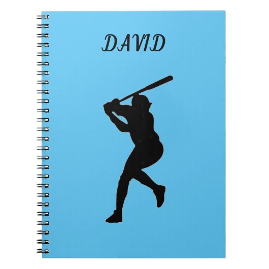 BASEBALL SCHOOL NOTITIEBOEK MET DE NAAM VAN DE DOU (Voorkant)