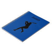 BASEBALL SCHOOL NOTITIEBOEK MET DE NAAM VAN DE DOU (Linkerzijde)