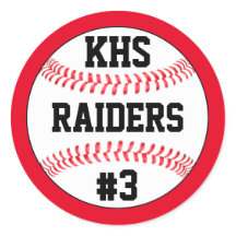 Baseball-schoolbrieven, teamnaam en afspeelnummer