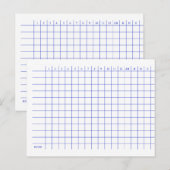 Baseball score kaart. briefkaart (Voorkant / Achterkant)