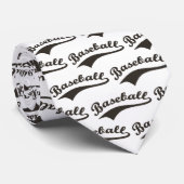 Baseball Script in zwart Stropdas (Opgerold)