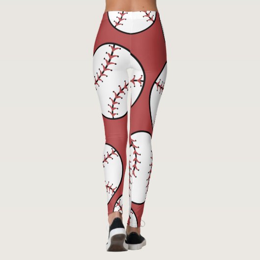 Baseball Seam Patroon Leggings (Achterkant)
