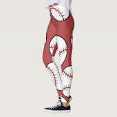 Baseball Seam Patroon Leggings (Links)