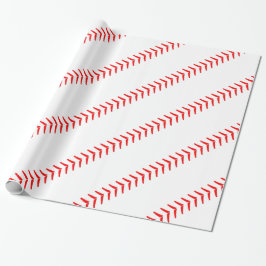 Baseball Seams/Stitches Baseball Gift Paper Cadeaupapier