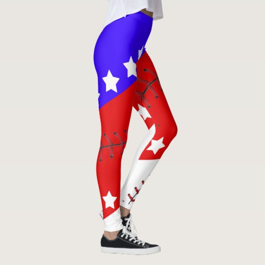Baseball Seizoen Vierde juli Leggings (Rechts)