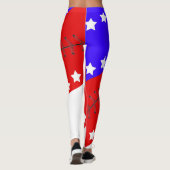 Baseball Seizoen Vierde juli Leggings (Achterkant)
