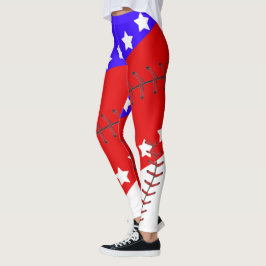 Baseball Seizoen Vierde juli Leggings