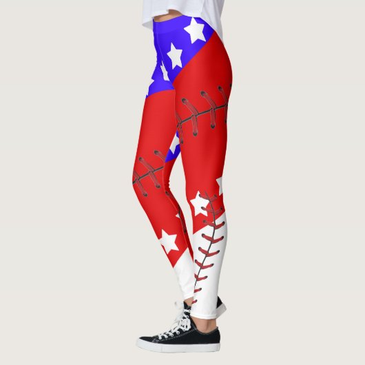Baseball Seizoen Vierde juli Leggings (Links)