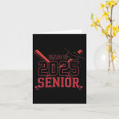 Baseball Senior 2025 Afstuderen CL Kaart (Gele Bloem)
