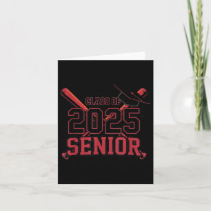 Baseball Senior 2025 Afstuderen CL Kaart