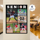 Baseball Senior Afstuderen 6 Fotocollage Poster